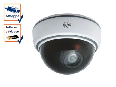 Produktbild von Elro Dummy-Dome-Kamera für den Innenbereich mit Blitzlicht CDD15F