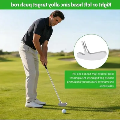 Indoor Mini Golf Set mit Putter und 2 Golfclubs - Perfekt für Golftraining und Geschenke für Männer