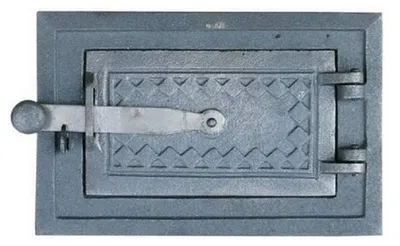 Obrázek produktu pro Litinová dvířka do pece, 26 x 17 cm, pro kamna na dřevo, udírnu a troubu 533