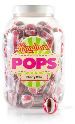 Productafbeelding van Felko Cherry Cola Lollies - 70 stuks