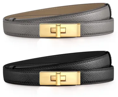 Produktbild von Ahokei Skinny Gürtel Damen, Ledergürtel Damen Taillengürtel Damengürtel Leder Be