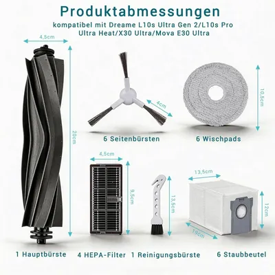 Produktbild von für Dreame L10s Ultra Gen2/Pro Ultra Heat/X30 Ultra/Mova E30 Ultra