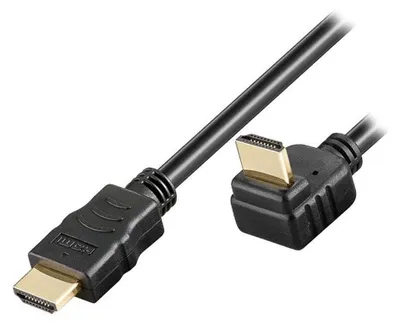 Immagine prodotto di Techly ICOC-HDMI-LE-050 Techly HDMI Kabel High Speed mit Ethernet gewinkelt 5m sw