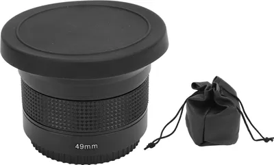 Obrázek produktu pro Objektiv typu rybí oko 0,35x super širokoúhlý panoramatický makro objektiv 2 v 1 odnímatelný AF kompatibilní s IR 49 mm / 1,93 palce