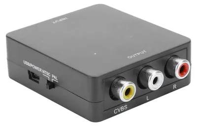 Obrázek produktu pro Mini HDMI na AV konvertor, video RCA, AV, CVSB L/R, 1080p, adaptér HDMI2AV, HDTV, černý