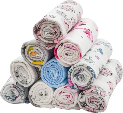 Obrázek produktu pro Bavlněné pleny s potiskem NEW BABY 60x80 cm STANDARD 10 ks