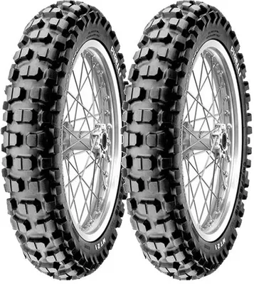 Produktbild von Paar Motorradreifen Pirelli 80/90-21 48P + 130/90-17 68P Mt21 Rallycross