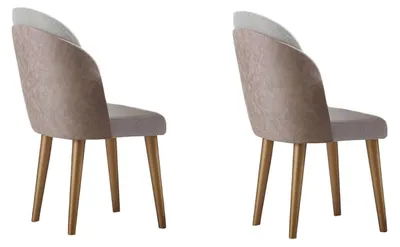 Obrázok produktu pre Sada jedálenských stoličiek, moderný štýl, béžová, drevená konštrukcia, elegantný dizajn