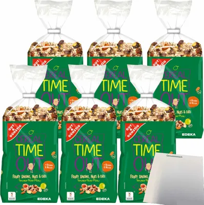 Produktbild von Gut & Günstig Trauben-Nuss-Müsli 6er Pack (6x1kg Packung) + usy Block