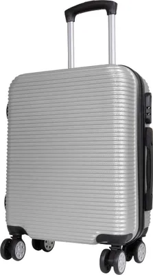 Produktbild von ABS Handgepäck Reisekoffer Malaga 55cm 37 Liter klein silber