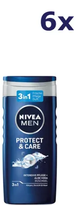 Produktbild von 6x Nivea Shower 250ml For Men Original Care