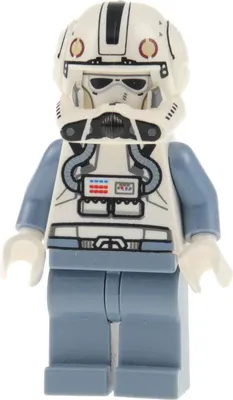 Produktbild von 1xLego Minifigur Star Wars Clone Trooper V-wing Pilot Kopf weiß Helm 8096 sw0281