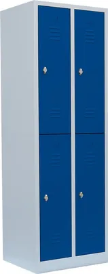 Produktbild von Spind Garderobenschrank Stahlschrank Doppelspind doppelstöckig  2 Abteile 520221