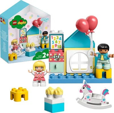 Produktbild von LEGO 10925 DUPLO Spielzimmer-Spielbox, Lernspielzeug, Puppenhaus mit großen Bausteinen, Spielzeug für Kleinkinder ab 2 Jahre