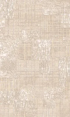 Produktbild von Beige Teppich Bodenteppich Unifarben Linien Wohnzimmer Schlafzimmer