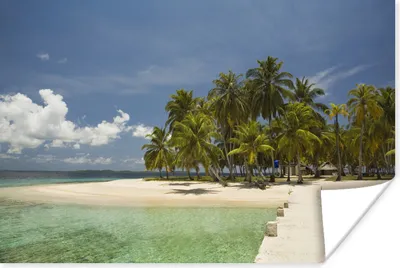 Produktbild von MuchoWow® Poster Blick auf den San-Blas-Archipel vor der Küste Panamas 60x40 cm - Schlafzimmerdekoration