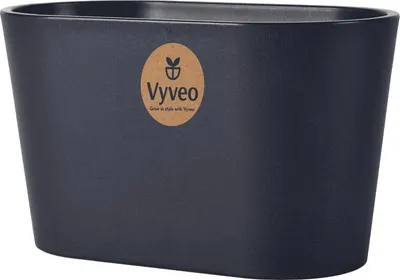 Immagine prodotto di Vyveo - Vaso da fiori Varda - Nero - 18x10x11