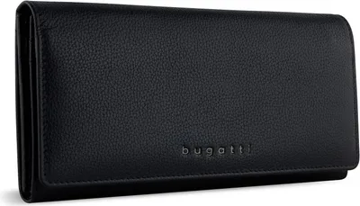 Produktbild von bugatti Geldbörse Mira Ladies Long Wallet With Flap Black schwarz