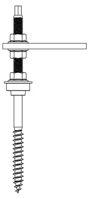 Immagine prodotto di Bullone di sospensione K2 Systems, preassemblato 2000121