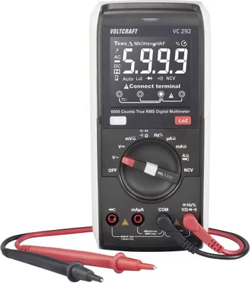 Produktbild von VOLTCRAFT VC292 Hand-Multimeter digital True RMS LoZ CAT III 600 V Anzeige (Counts): 6000