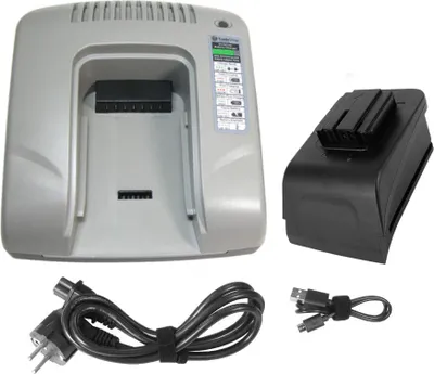 Produktbild von Trade-Shop Akku Ladegerät 7,2V-18V mit USB kompatibel mit Milwaukee 48-11-1970, 48-11-2232, 49-24-0160, 48-11-1000, 48-11-2050, 48-11-2230, 48-11-1024