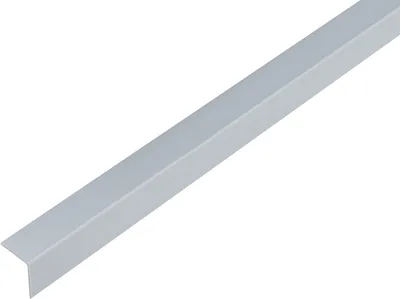 Produktbild von Alberts Winkelprofil | Kunststoff, aluminiumgrau | 1000 x 20 x 20 mm