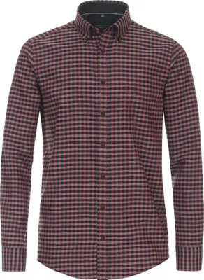 Produktbild von Casa Moda - Casual Fit - Herren Flanell Freizeithemd (434110700), Größe:XXL, Farbe:Rot (400)