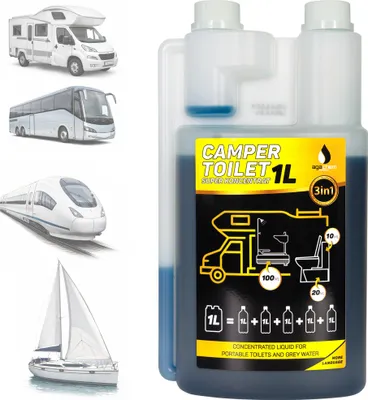 Zdjęcie produktu dla Płyn Do Toalety Turystycznej Mocny Super Koncentrat Agachem Camper Toilet 1L