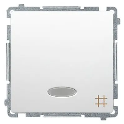 Obrázok produktu pre Kontakt-Simon BMW7L.01/11, Plast, Biela, IP20, IP44, 250 V, 10 A, 75 mm