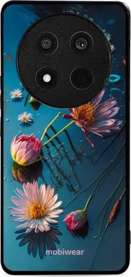 Immagine prodotto di Custodia per cellulare per Honor Magic7 Lite, Mobiwear Glossy Case, Blu-Floreale