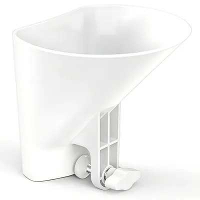 Produktbild von Mehltrichter Universal für Küchenmaschinen, Einfüllhilfe für Rührschüssel aus Edelstahl Glas & Keramik, Breite Öffnung