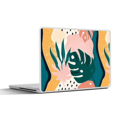 Produktbild von MuchoWow® Laptop Aufkleber Sticker Cover Blätter - Farben - Muster 31x22.5 cm - Laptop-Deko