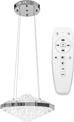 Produktbild von tooLight Pendellampe App774-1Cp Kristall Led + Fernbedienung 1-Lichtquelle 38X38X19-90Cm Einstellbar