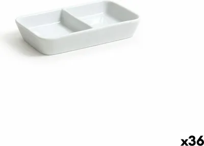 Image de BigBuy Home Plateau de Apéritifs Lattice 12 x 7,2 x 2,3 cm (36 pièces)
