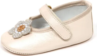 Zdjęcie produktu dla E1798 BLUMARINE BABY kremowe baleriny dla dziewczynki w kołysce