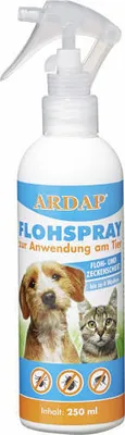 Produktbild von Ardap Flohspray zur Anwendung am Tier 250 ml