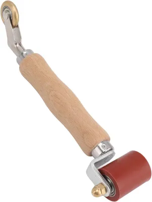 Productafbeelding van Naadroller Siliconen - Gladmakende Roller - Behang Aanbrengen - Slijtvast Ontwerp - 40 mm - Rood