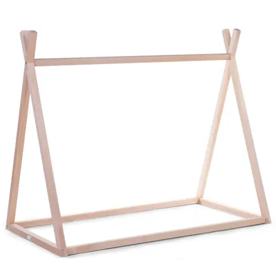 Image de CHILDHOME Châssis de lit tipi 70x140 cm bois naturel