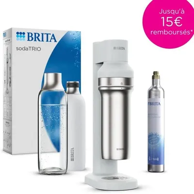 Immagine prodotto di BRITA Soda Maker - SodaTRIO White - 1 1L Bottle and 1 CO2 Cylinder Included