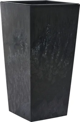 Zdjęcie produktu dla SIENA GARDEN donice NIZZA STONE o wyglądzie czarnego betonu, 25 x 46,5 cm