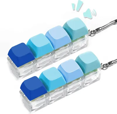 Produktbild von Tastatur-Fidget-Spielzeug – Set mit 2 Stück – Mini-Tasten-Entlastungsspielzeug – Für Zuhause und Reisen