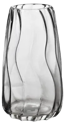 Produktbild von Gerillte Vase SERENITE aus Glas, 9x14x25 cm