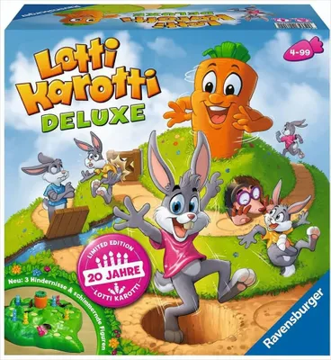 Produktbild von Ravensburger Kinderspiele 20811  - Lotti Karotti Deluxe  - Wettlaufspiel für 2 bis 4 Spieler ab 4 Jahren