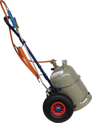 Produktbild von CFH - Unkrautbrenner-Wagen - ST1000 Gasbrenner - DR114 Regler - GT89 Wagen - Blau