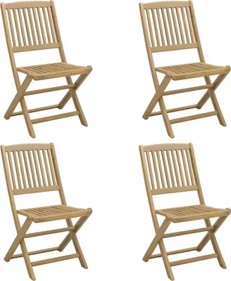 Produktbild von vidaXL Gartenstühle 4 Stk. Klappbar 44x50x88 cm Massivholz Akazie
