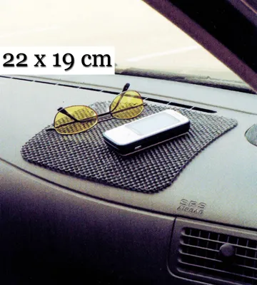Produktbild von ANTIRUTSCHMATTE 22x19cm Haftmatte Rutschmatte Haft-Pad Handy Halter Auto KFZ 42
