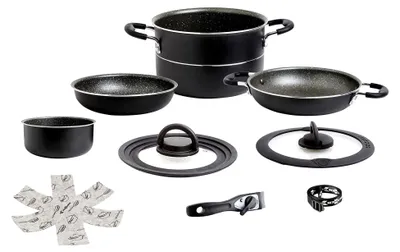 Produktbild von Camping Zubehör Alu-Topfset Pirate Vacublock 9-TLG, Multicolor, Einheitsgröße