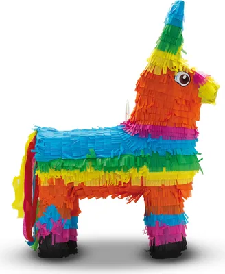 Produktbild von Piñata bunter Esel 41 x 55 cm Partyspiele Kinder Geburtstag Deko Geburtstagsdeko