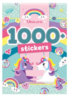 Zdjęcie produktu dla Einhorn Rainbow Stickeralbum mit 1000 Stück