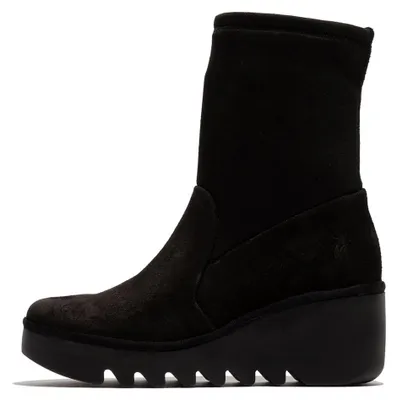 Damen Stiefeletten, Schwarz, 42 EU, Leder, Retro-Stil